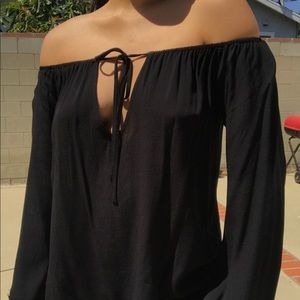 For Love and Lemons // Black Tunic with Lace